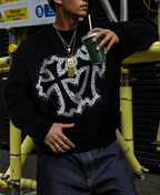 Double Cross Heart Sweater