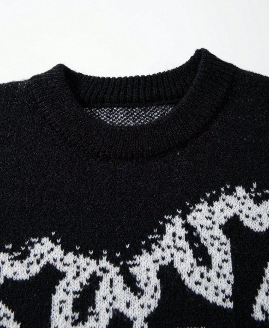 Double Cross Heart Sweater