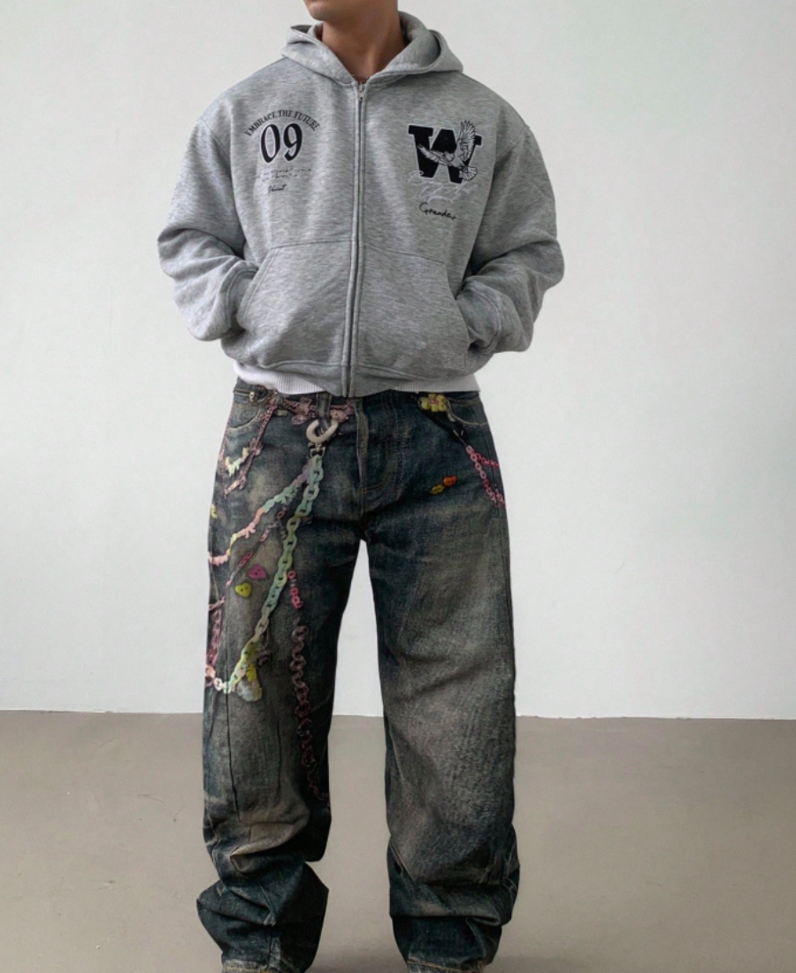 Calm Dove Zip-Up