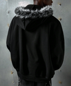 Faux Fur Pearl Zip-Up