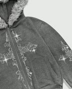 Opium Glitz Crucifix Hoodie