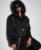 Stardust Faux Fur Zip-Up