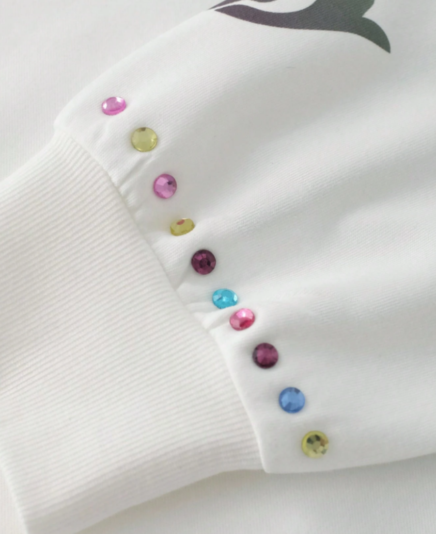 Y2K Rainbow Tribal Hoodie