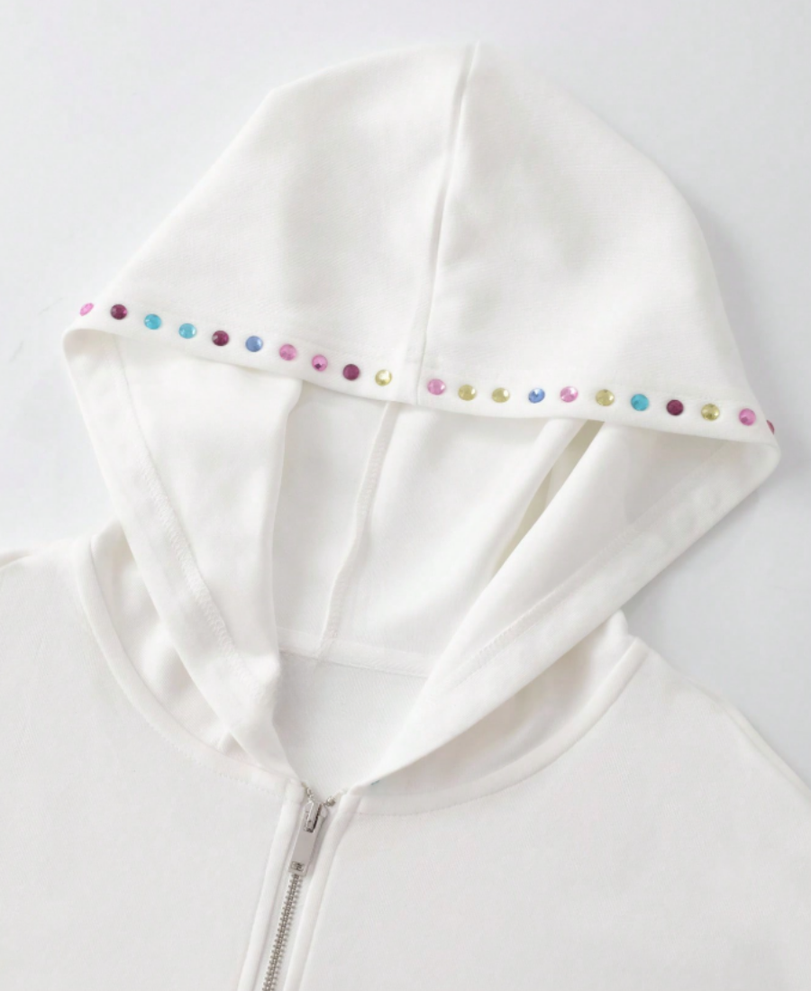 Y2K Rainbow Tribal Hoodie