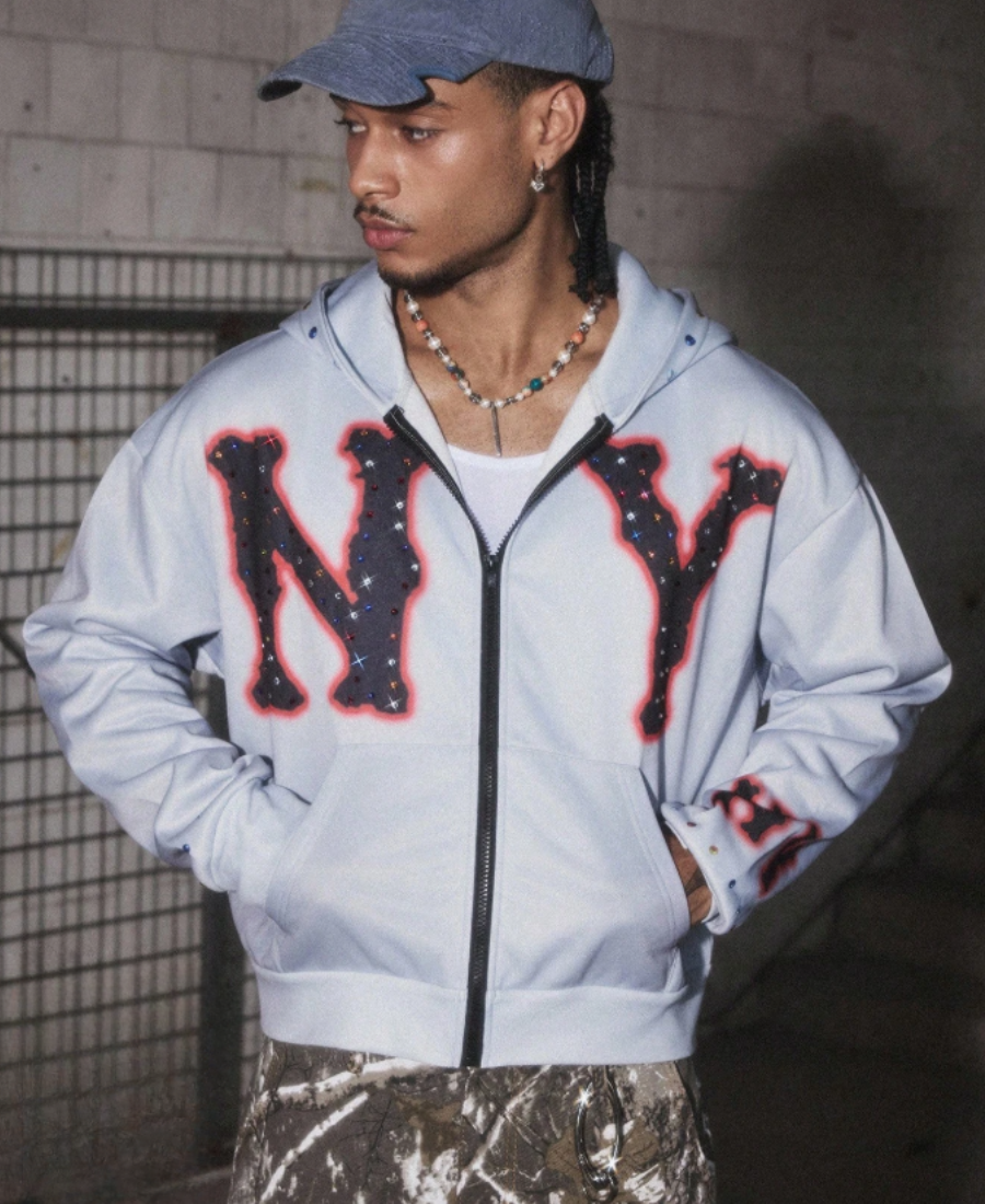 NY Airbrush Glow Zip-Up