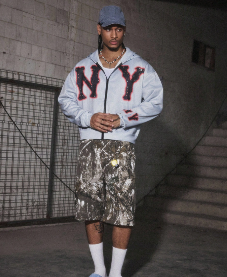 NY Airbrush Glow Zip-Up
