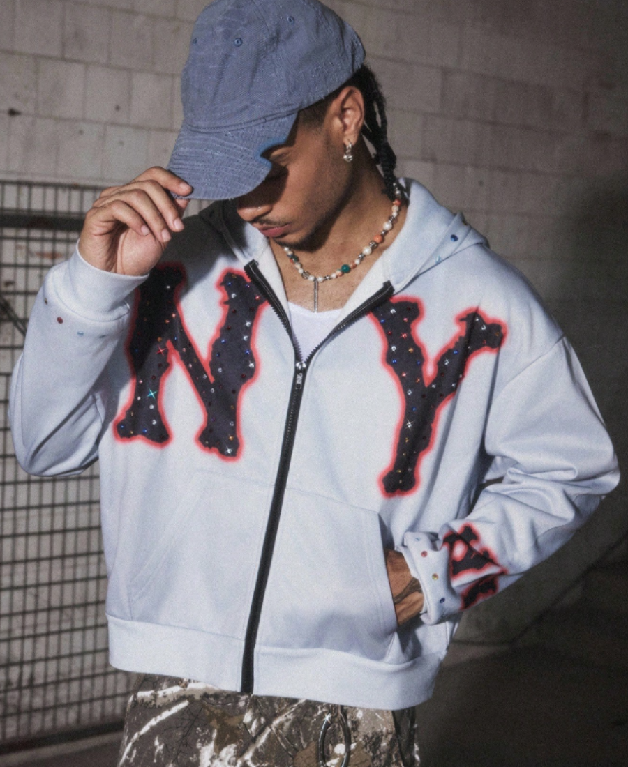 NY Airbrush Glow Zip-Up