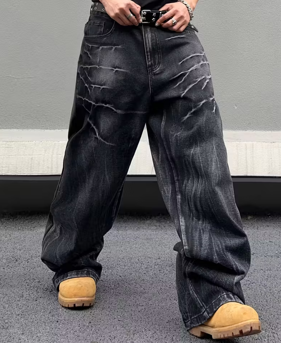 Lightning Whisker Baggy Pants