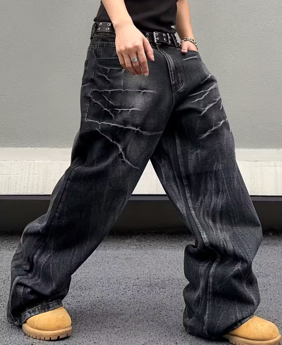 Lightning Whisker Baggy Pants