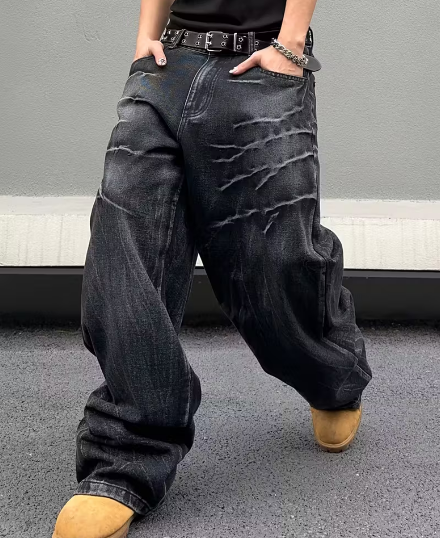 Lightning Whisker Baggy Pants