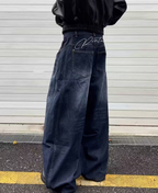 Sculpted Paneled Denim Pants