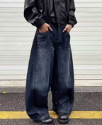 Sculpted Paneled Denim Pants