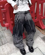 Ink Splash Baggy Pants