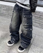 Post-Apocalyptic Stacked Pants