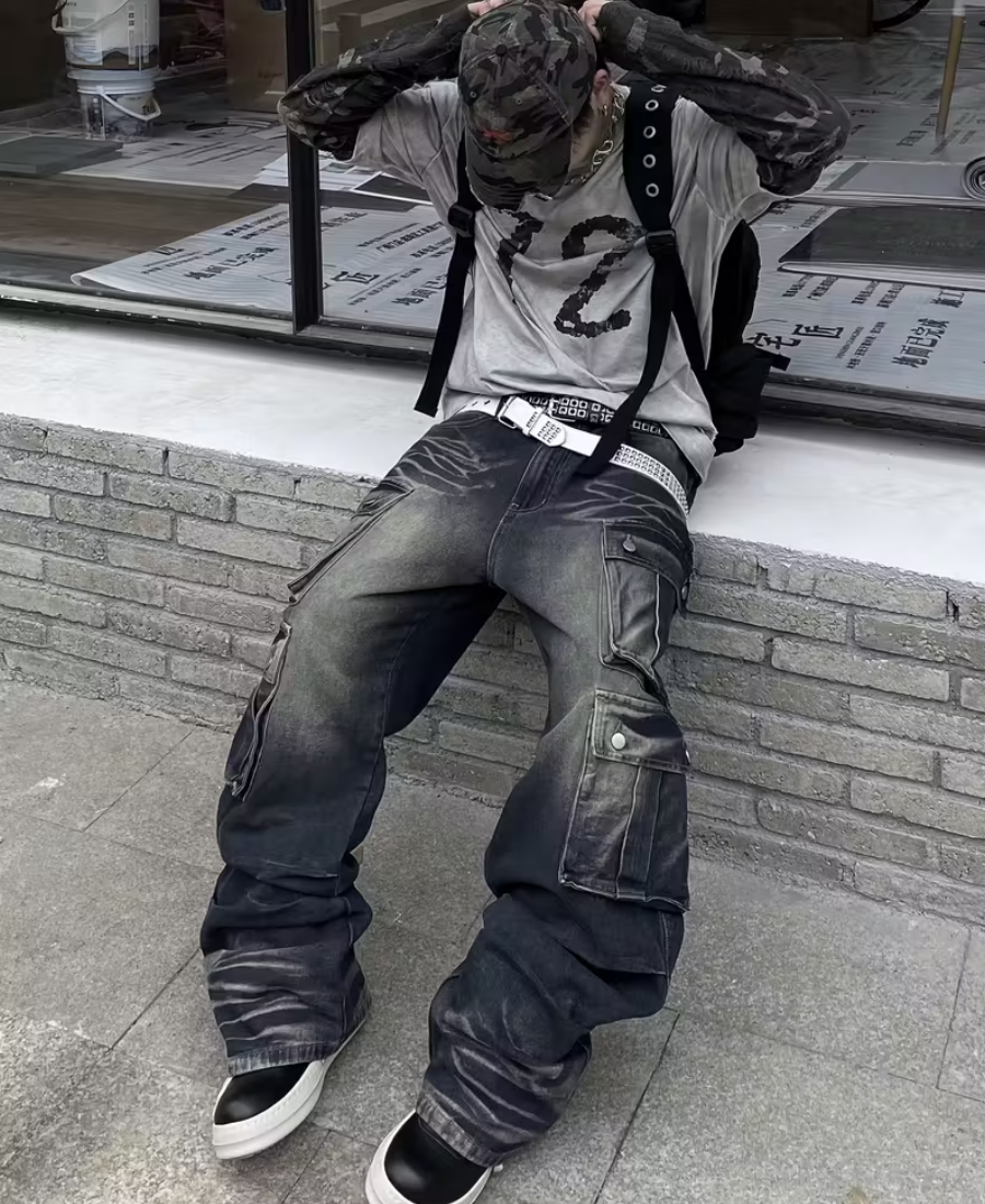 Post-Apocalyptic Stacked Pants