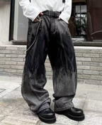 Industrial Spill Denim Pants