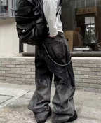Industrial Spill Denim Pants