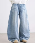 Vertical Script Baggy Pants
