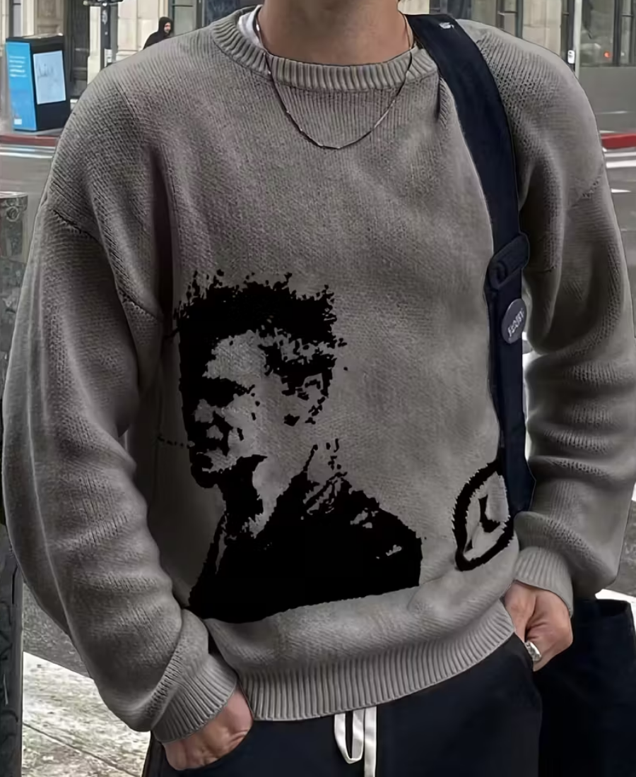 Cinematic Smoker Knit Kazak