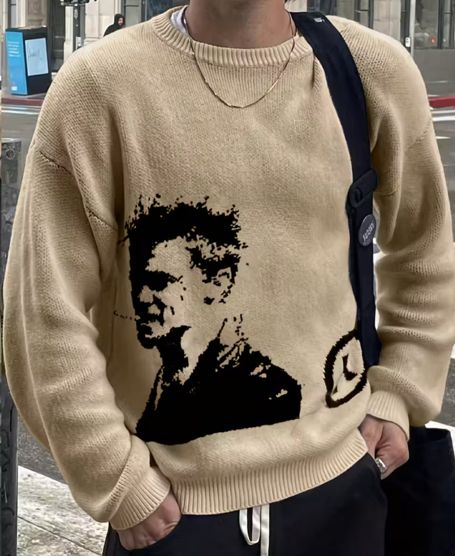Cinematic Smoker Knit Kazak