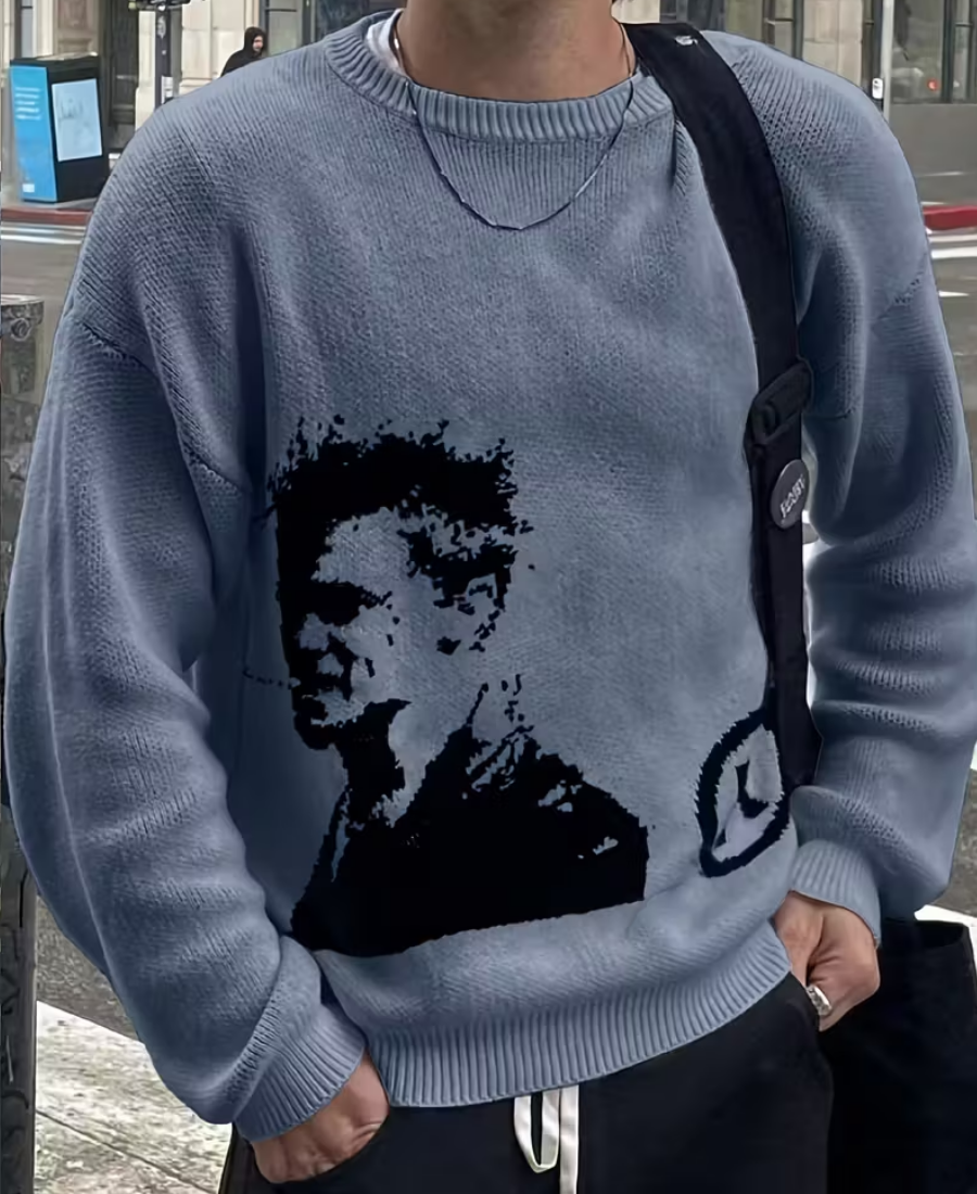 Cinematic Smoker Knit Kazak