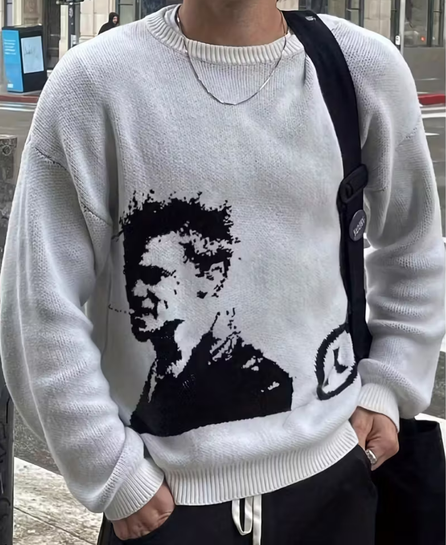 Cinematic Smoker Knit Kazak