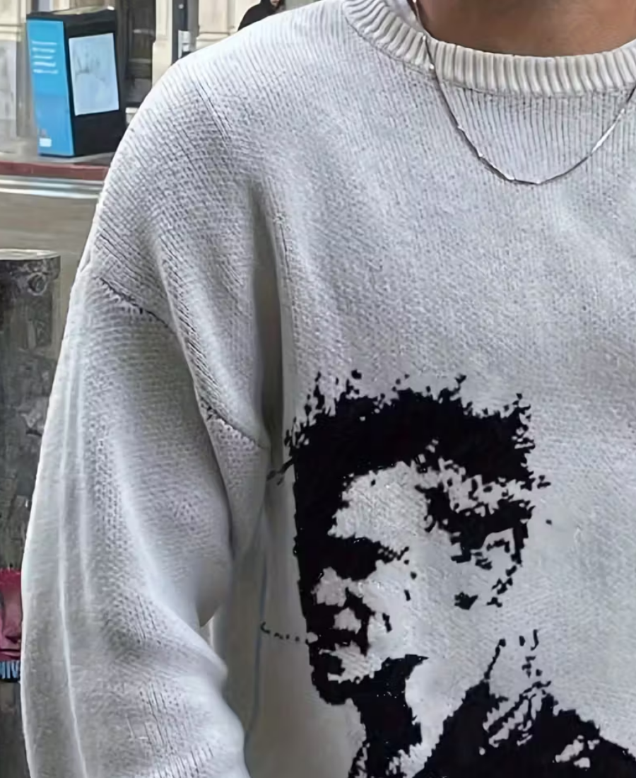 Cinematic Smoker Knit Kazak