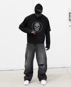 Raw Edge Washed Pants