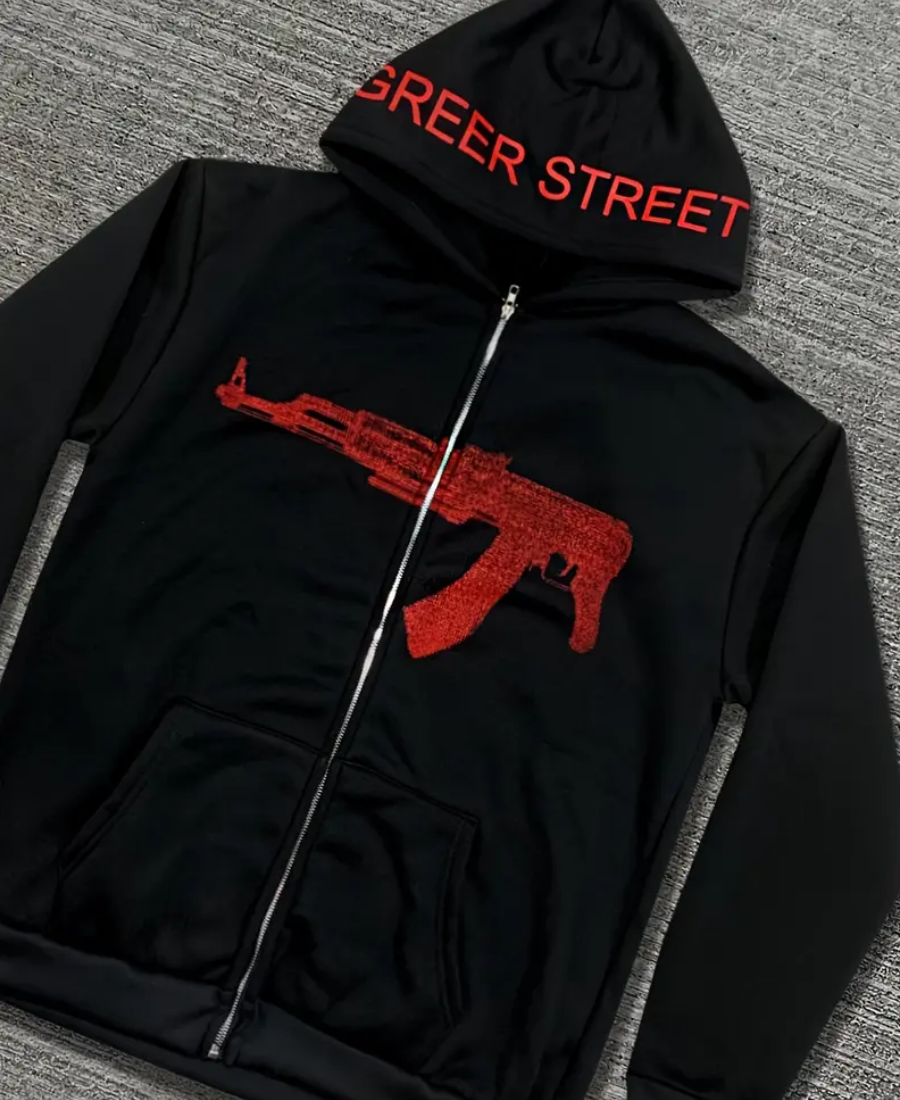 Red Glitz AK-47 Hoodie