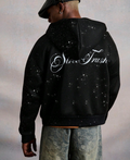 Dark Galaxy Calligraphy Hoodie