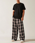 Monochrome Plaid Eşofman
