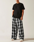 Monochrome Plaid Eşofman