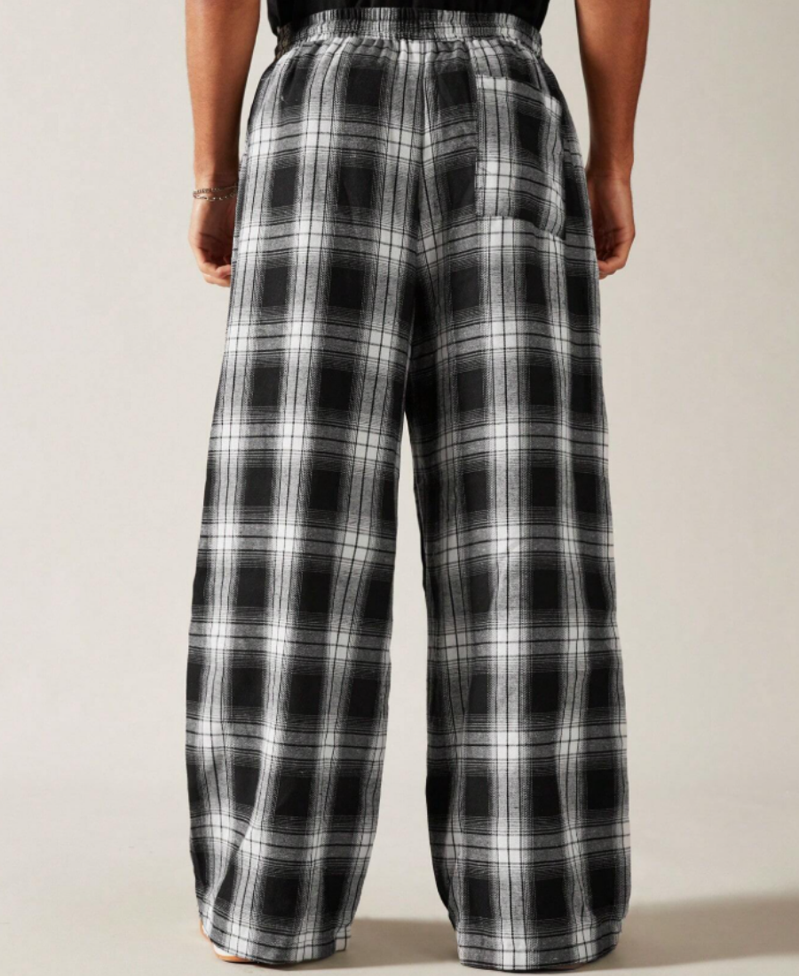 Monochrome Plaid Eşofman