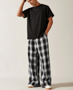 Monochrome Plaid Eşofman