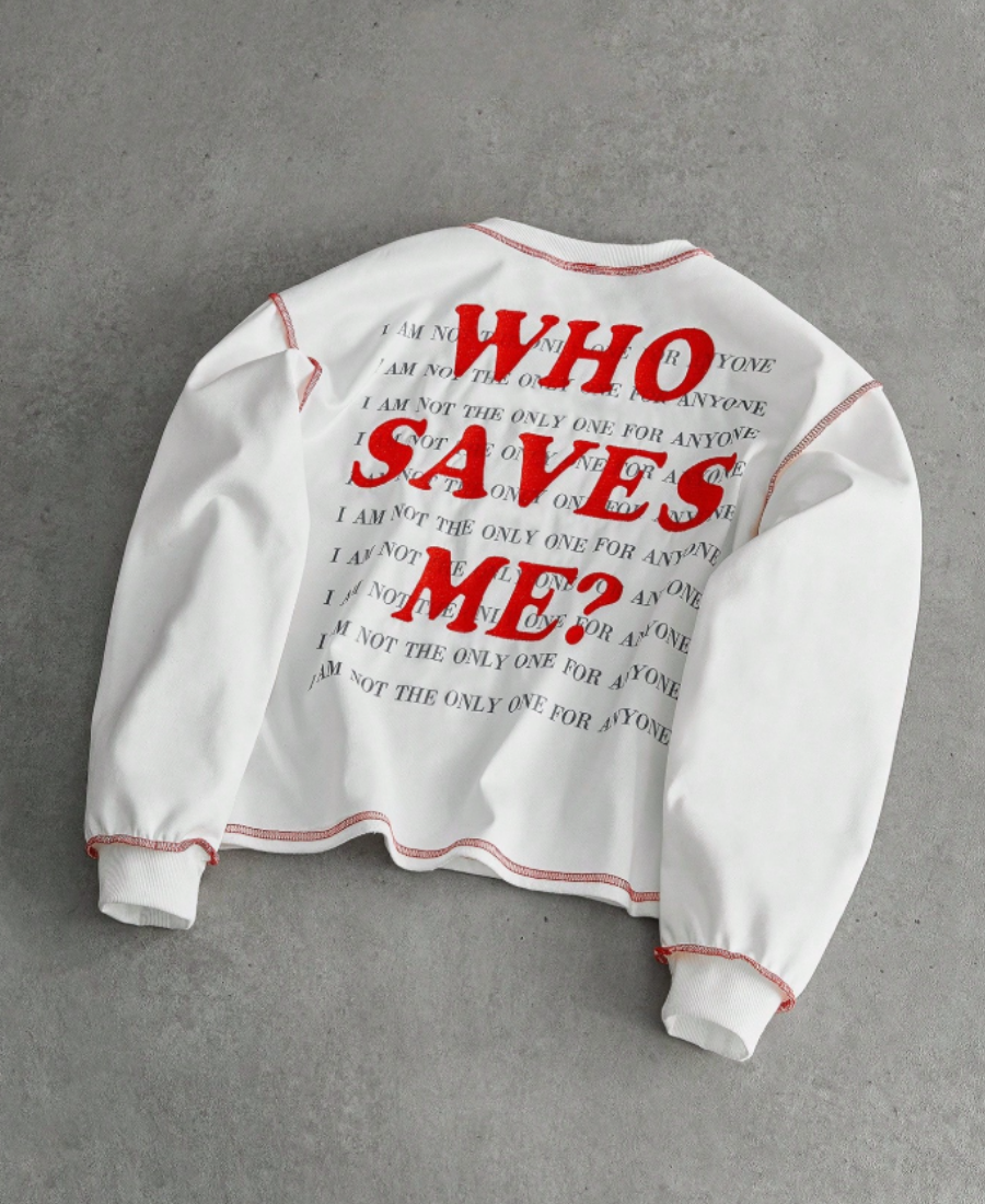 Who Saves Me Sweatshirt