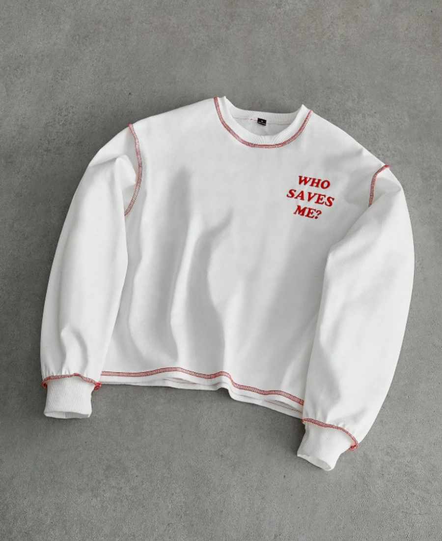 Who Saves Me Sweatshirt
