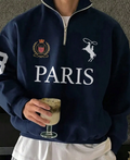 Navy Quarter-Zip Sweatshirt