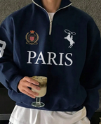 Navy Quarter-Zip Sweatshirt