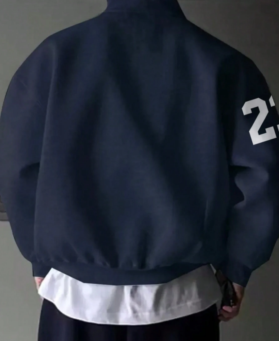 Navy Quarter-Zip Sweatshirt