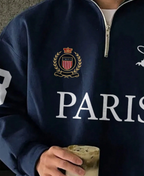 Navy Quarter-Zip Sweatshirt