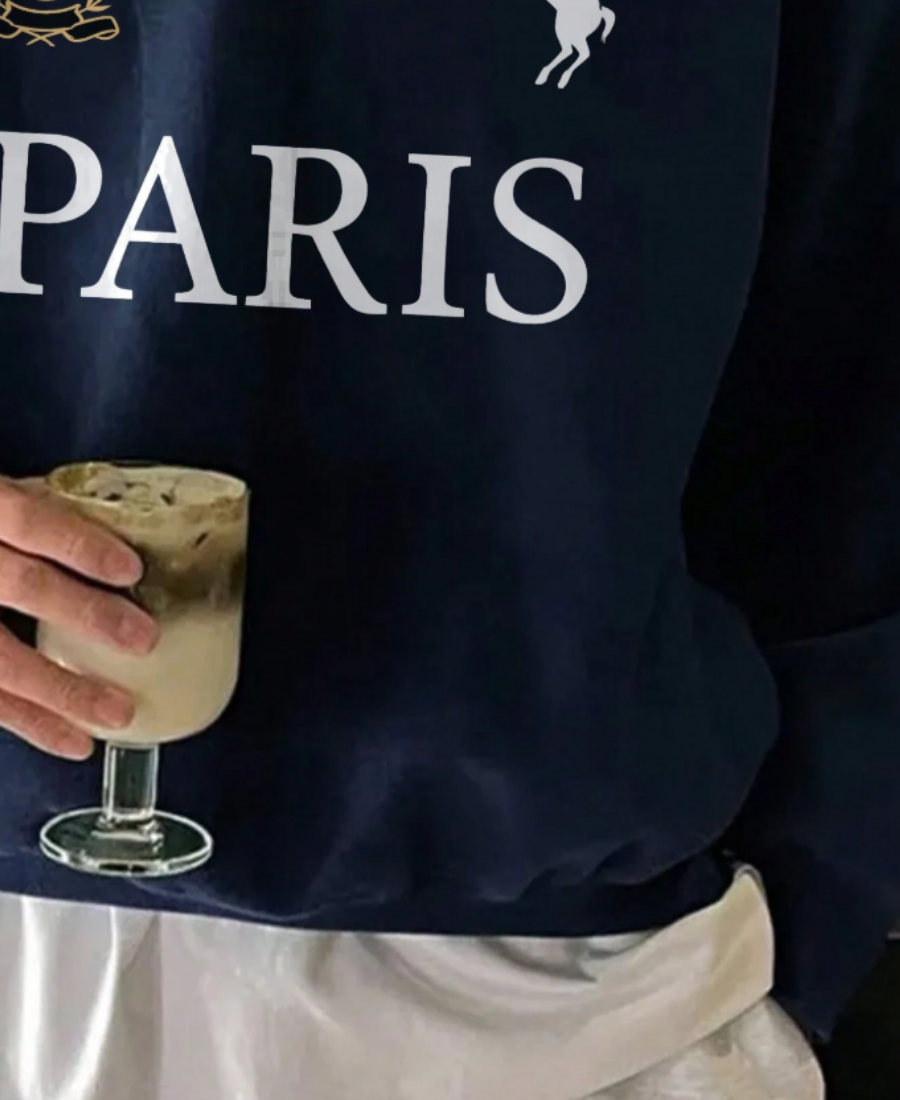 Navy Quarter-Zip Sweatshirt