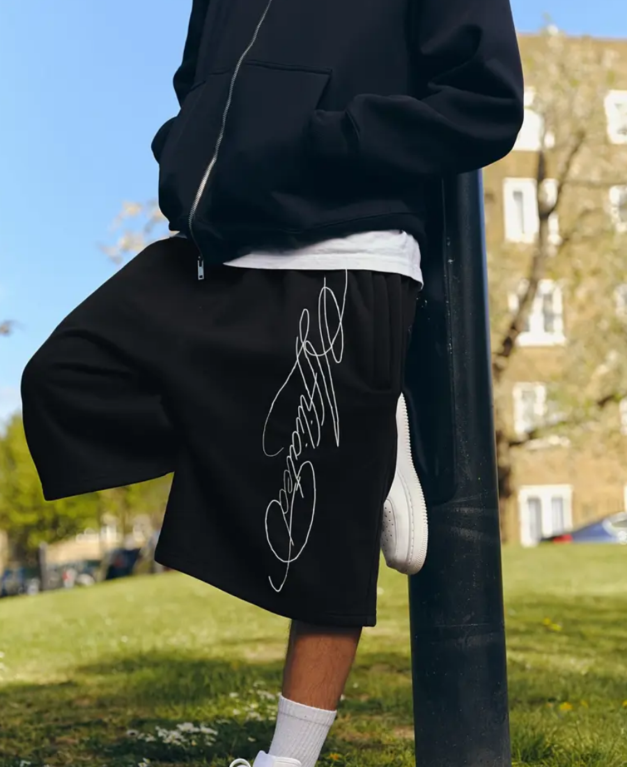 Signature Script Black Şort