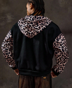 Leopard Patchwork Hoodie
