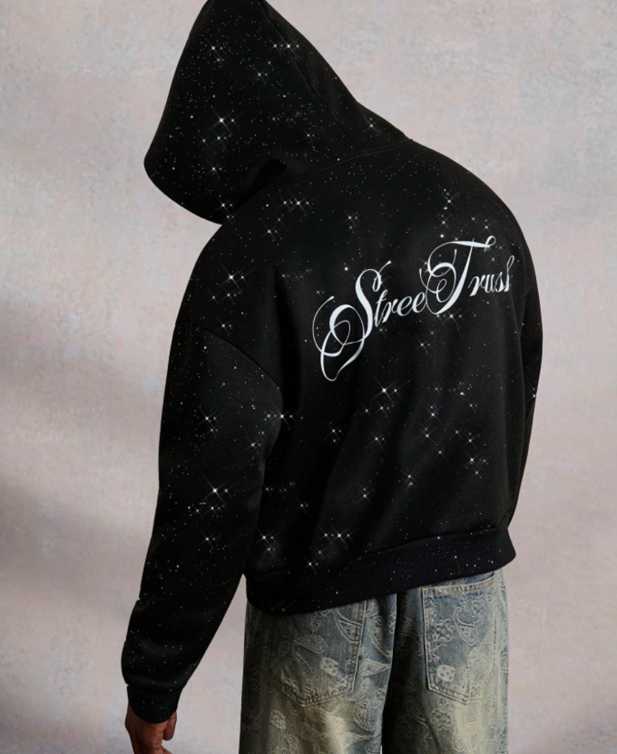 Dark Galaxy Calligraphy Hoodie