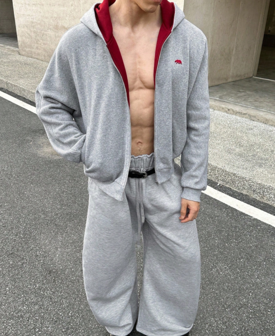 Crimson Peak Grey Zip-Up