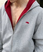 Crimson Peak Grey Zip-Up