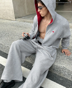 Crimson Peak Grey Zip-Up
