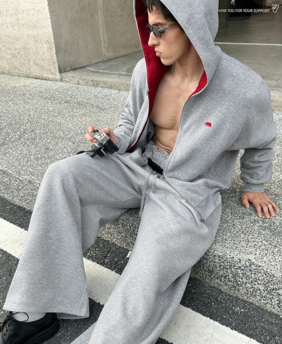 Crimson Peak Grey Zip-Up