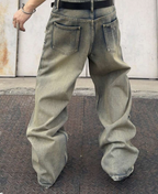 Baggy Destroyed Denim Pants