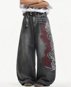 Tribal Graphic Baggy Pants